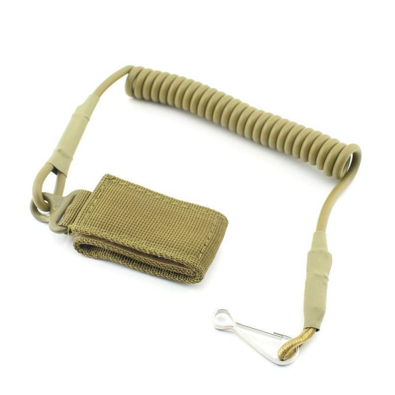 Outdoor Tactical Task Rope Single Point Spring Gun Rope Telephone Rope Strap Safety Rope