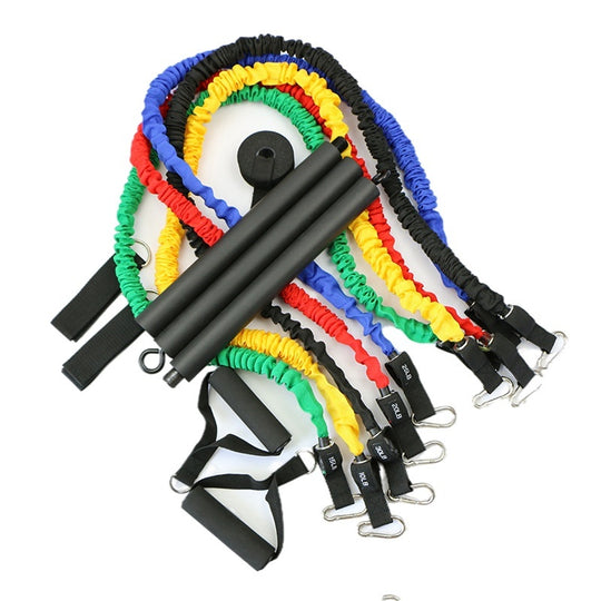 Pilates Stick Yoga Pull Bar Multifunctional Fitness Metal Chest Expander